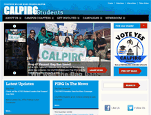 Tablet Screenshot of calpirgstudents.org